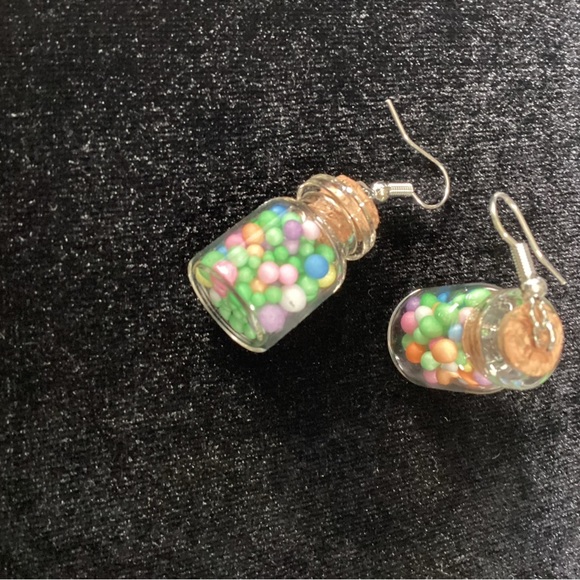 Cute Drop Earrings Candy Jar - New -#135EP1‎ - Picture 2 of 4